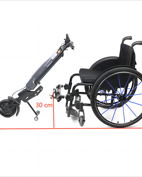 Compact Electric Handbike Handcycle  for Manual Wheelchairs - Inclusive Inc