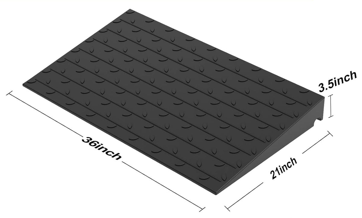 Deurdrempelhellingen van gerecycled rubber door SafePath / Misc