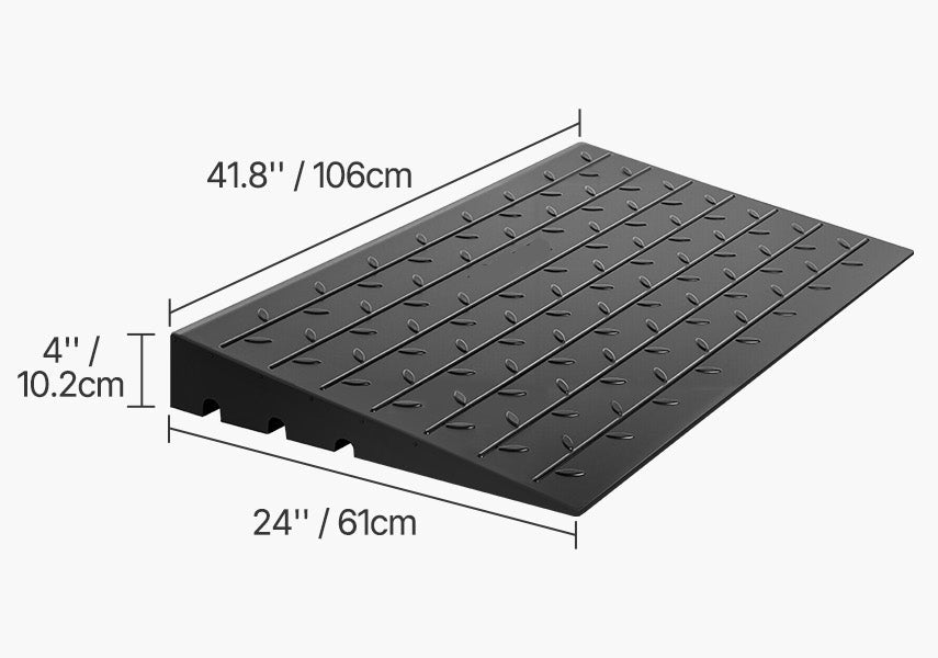 Deurdrempelhellingen van gerecycled rubber door SafePath / Misc