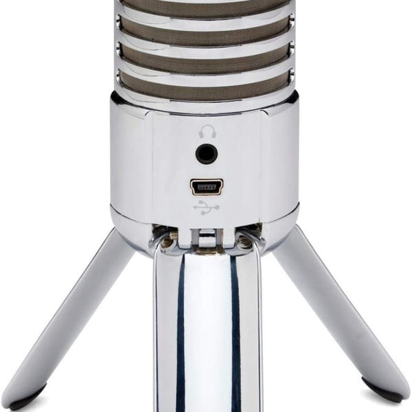 Meteor Mic USB Studio Condenser Microphone (Chrome) for Dragon