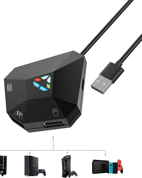 Remappable Mouse & Keyboard to Game Controller for PS4, PS3, Xbox One, 360, Nintendo Switch - Inclusive Inc