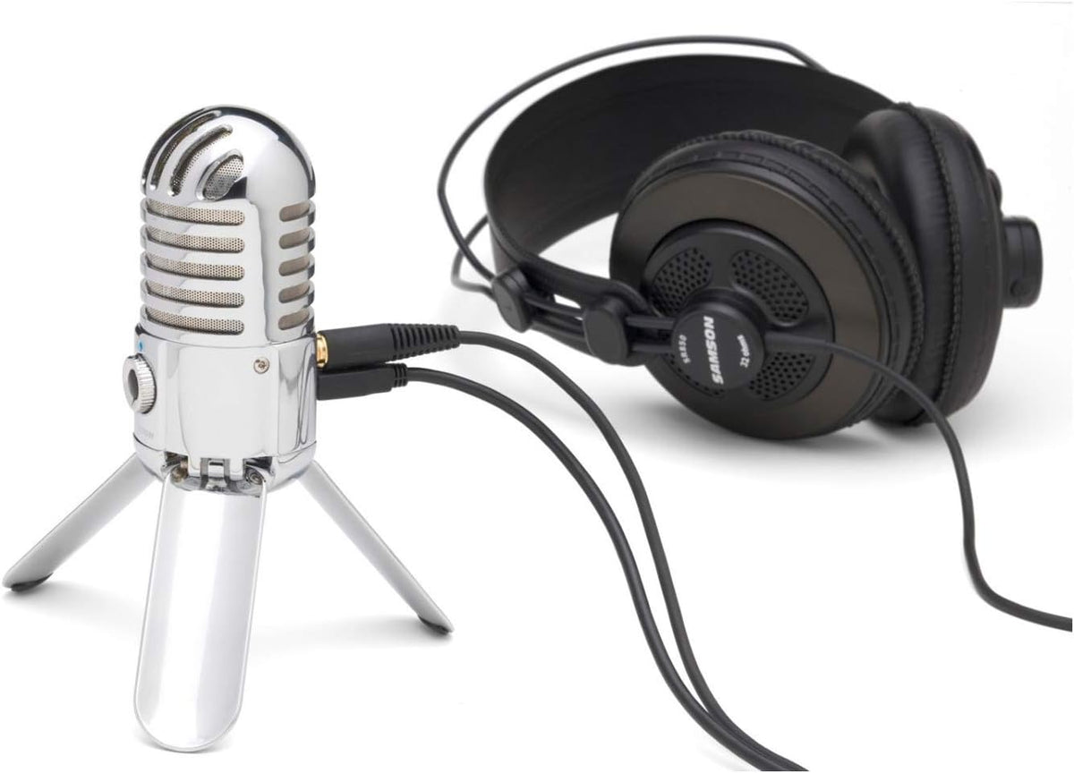 Meteor Mic USB Studio Condenser Microphone (Chrome) for Dragon