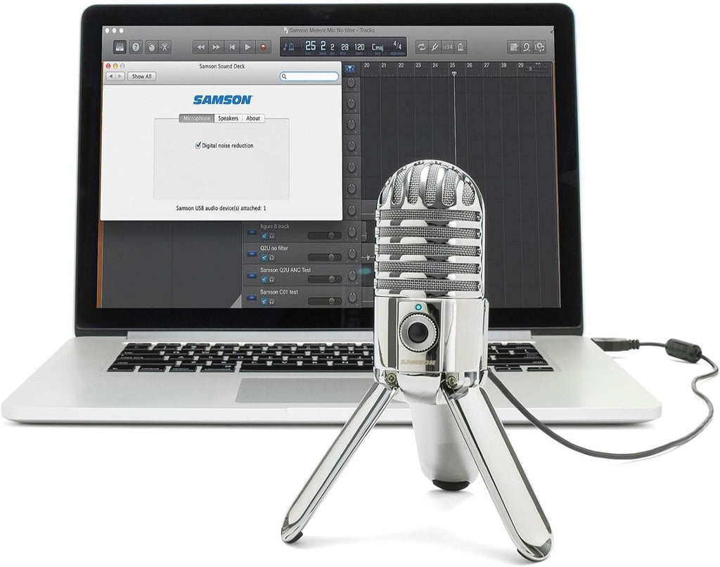 Meteor MIC USB Studio condensor microfoon (chrome) voor Dragon