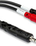 Y Splitter de 6 "Cable de adaptador - 1M2F - Un enchufe macho estéreo TRS de 3.5 mm a dos Jacks femenino TSF Mono de 3.5 mm de 3.5 mm