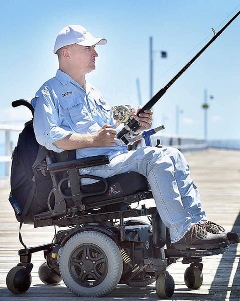 Builder de paquet de pêche en fauteuil roulant adaptatif