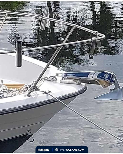 Five Oceans 22lb Delta Style Wing Galvanized Boat Anchor - Inclusive Inc