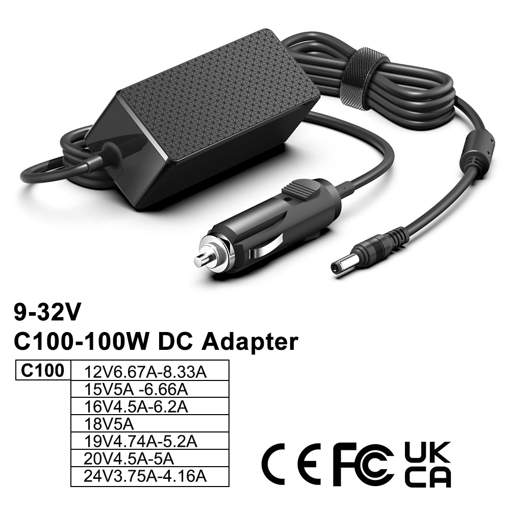 POWER2GO 12V DC 5.5x2.1 व्हीलचेयर 3-पिन चार्जिंग सॉकेट के लिए पावर एडाप्टर