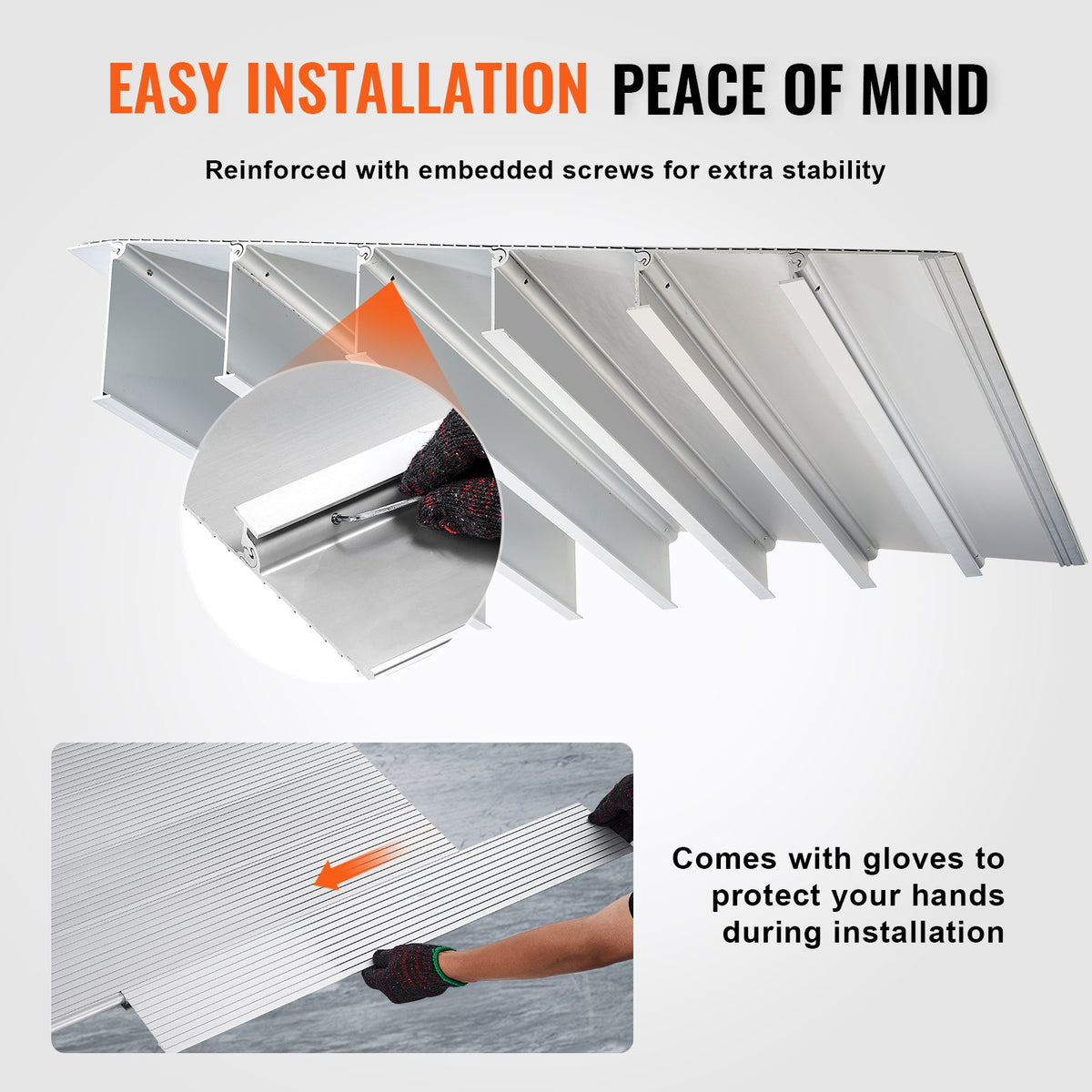 Hero Door Threshold Modular Aluminum Ramp - 1" to 6.5" Rise 800lbs