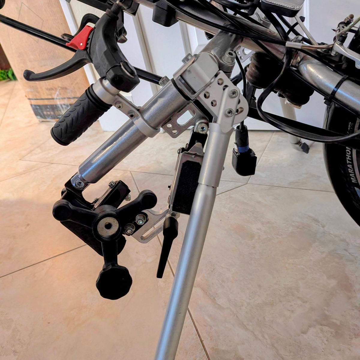 Stricker Quadriplegic Power-Assist Manual Wheelchair Attachable Handcycle (FREE DHL Shipping Worldwide)