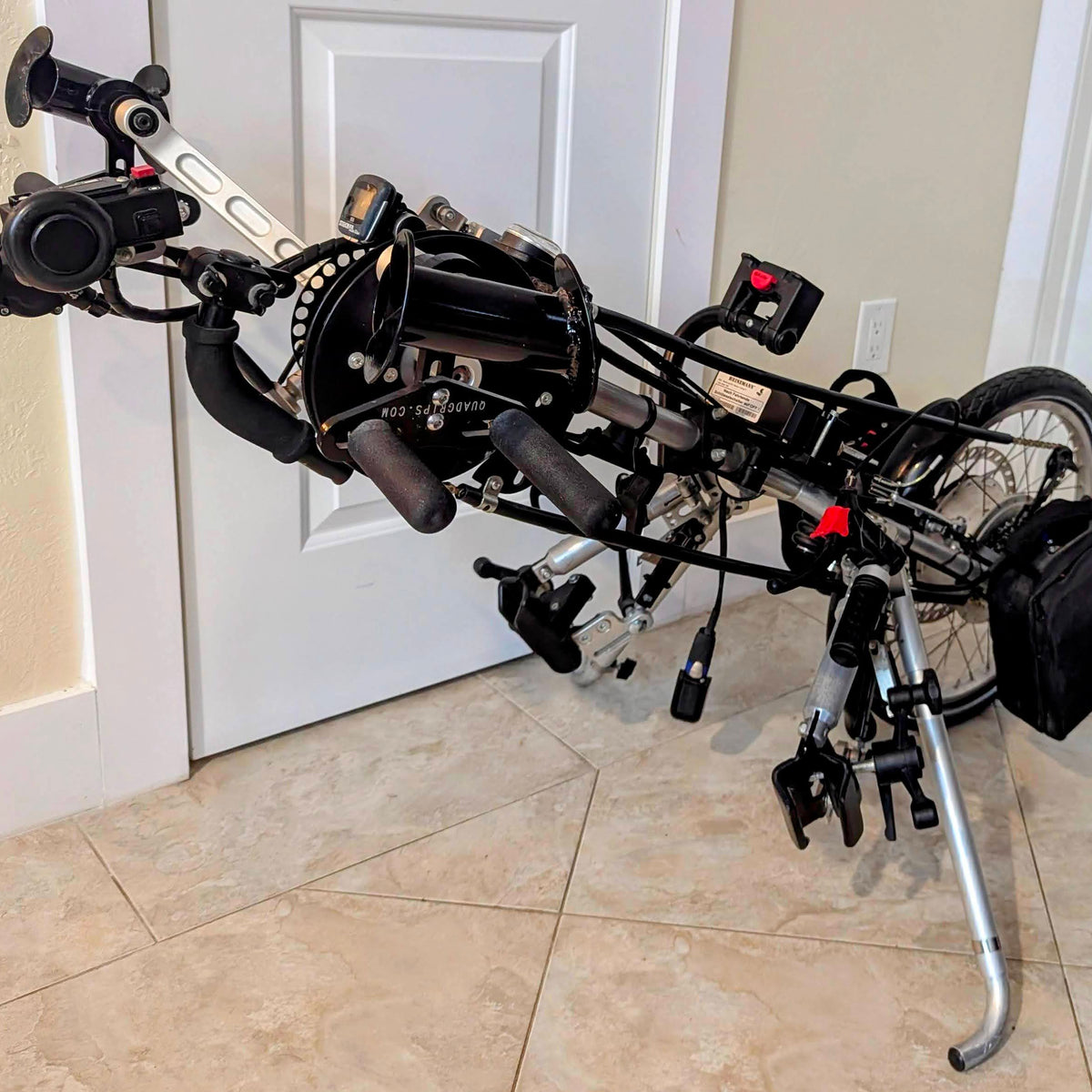 Stricker Quadriplegic Power-Assist Manual Wheelchair Attachable Handcycle (FREE DHL Shipping Worldwide)