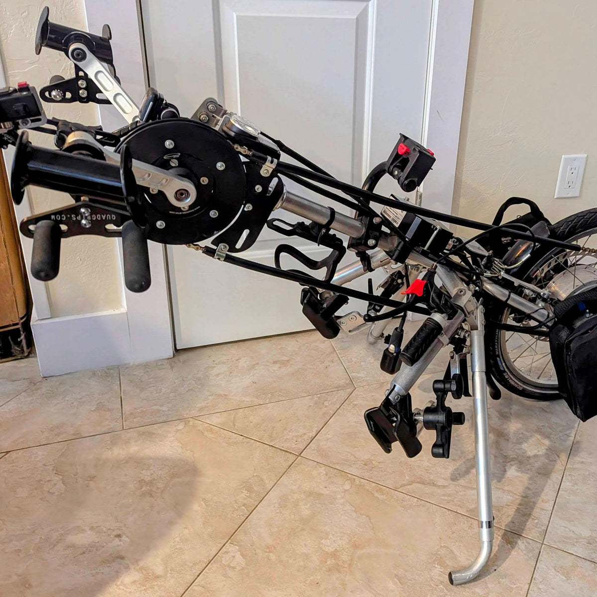 Stricker Quadriplegic Power-Assist Manual Wheelchair Attachable Handcycle (FREE DHL Shipping Worldwide)