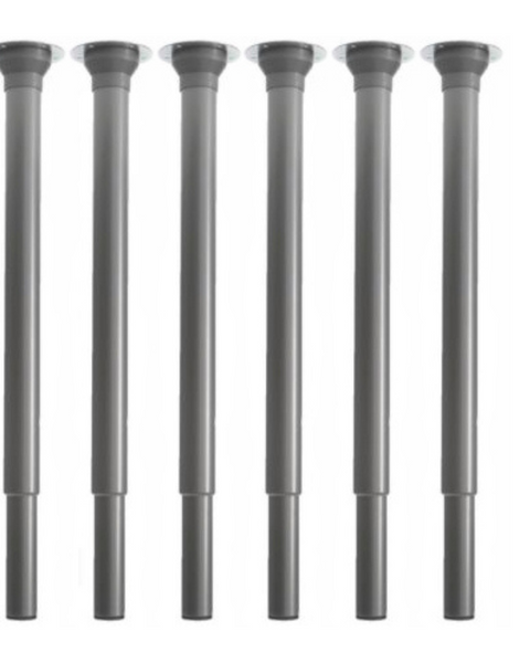 Height Adjustable Desk or Table Legs - Silver - Inclusive Inc