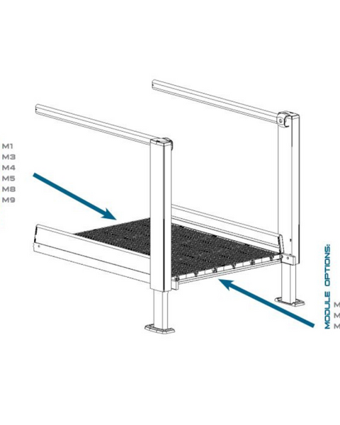 QRamp Module 1: Running Section with Legs - Inclusive Inc