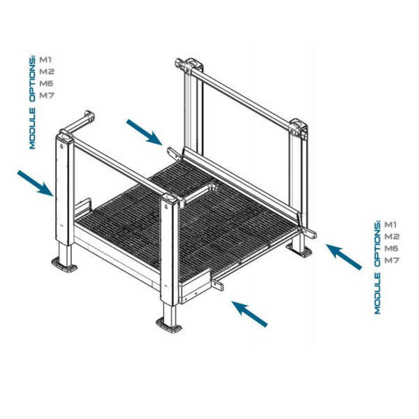 QRamp Module 9: 4' x 4' Straight Platform