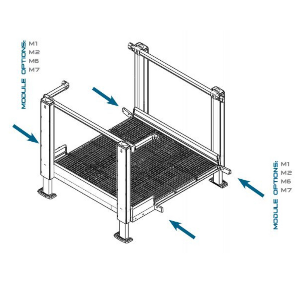 QRamp Module 9: 4' x 4' Straight Platform