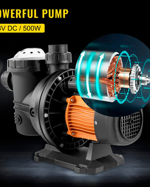 48v DC-Direct or 72v Solar Stainless & Brushless Pool Pump - Inclusive Inc