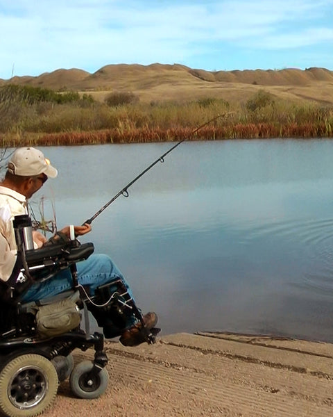 Support de canne à pêche en fauteuil