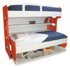 DIY Double-Decker Twin over Twin (Single) Do-It-Yourself Mechanism, Plans Drawings, & Assembly Instructions - Broadened Horizons Direct