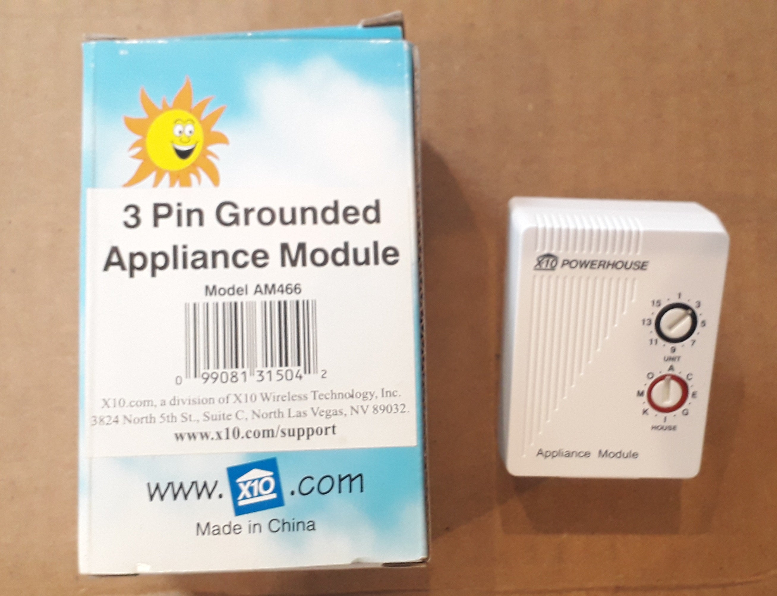 X10 AM466 3 Pin Grounded Appliance Module