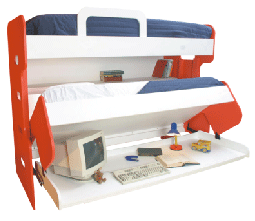 DIY Double-Decker Twin over Twin (Single) Do-It-Yourself Mechanism, Plans Drawings, & Assembly Instructions - Broadened Horizons Direct
