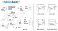 DIY Slim Twin (Single) Do-It-Yourself Mechanism, Plans Drawings, & Assembly Instructions - Broadened Horizons Direct