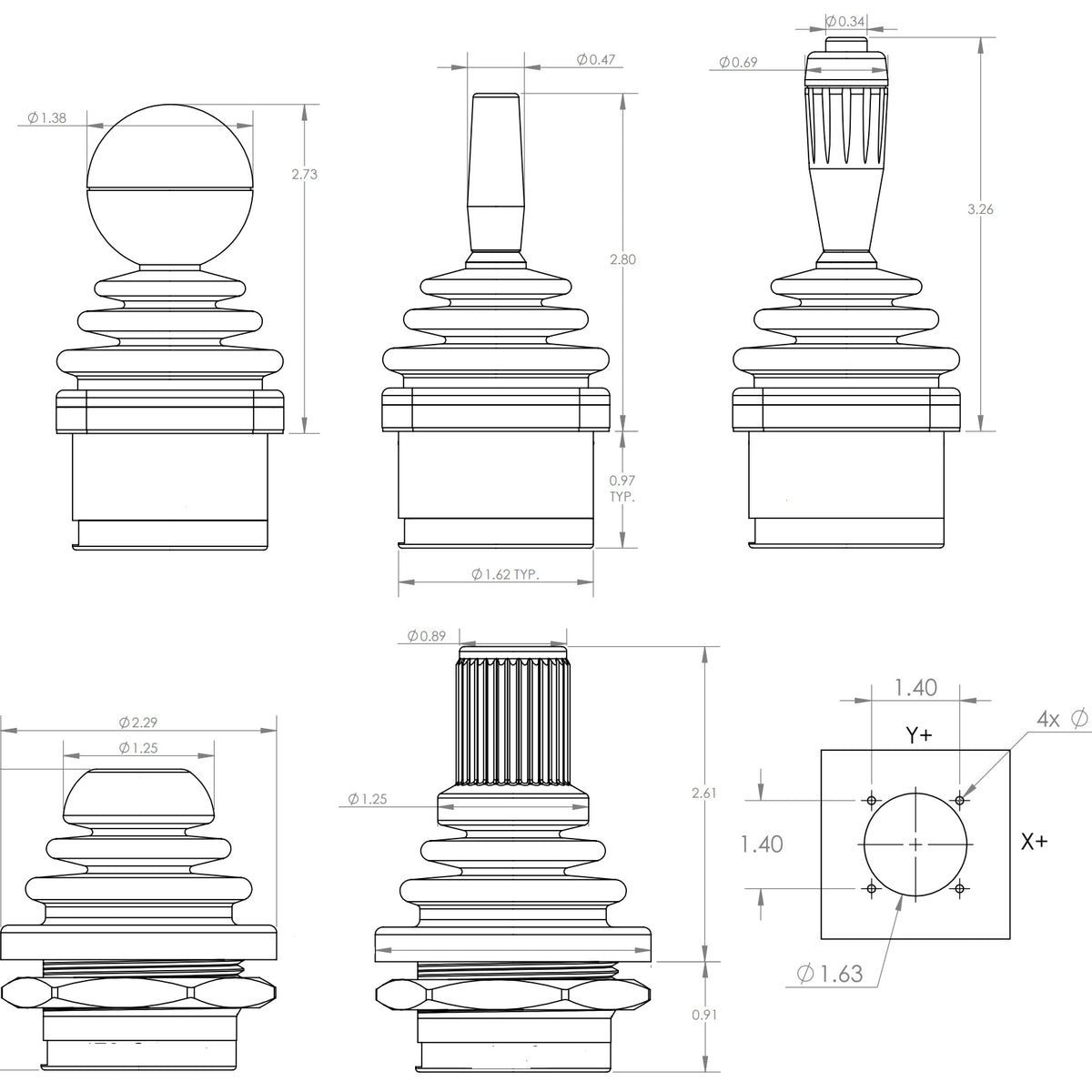 Drift-free Industrial Joysticks Upgrade for Ultimate Arcade 1 and 2