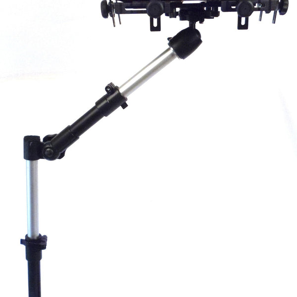 Robo Arm + Bed Mattress Base holding Macbook Air