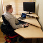 The Maverick Command Center Powered Height Adjustable Workstation Package & FREE USA SHIPPING - Broadened Horizons Direct