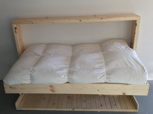 Contemporary Rustic HiddenBed from Solid Pine - Broadened Horizons Direct