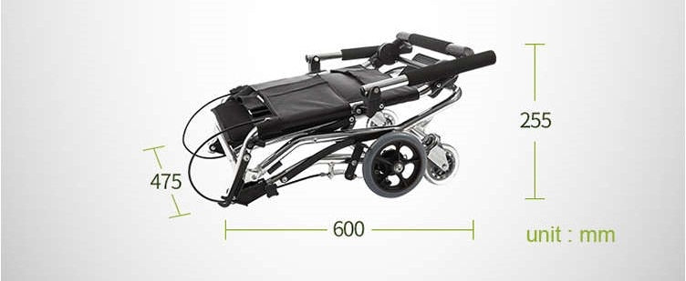 Lightweight Folding Travel Wheelchair