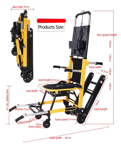 Electric Stair Climbing Chair - Evacuation, Aircraft and Boat Boarding