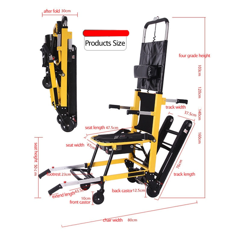 Electric Stair Climbing Chair - Evacuation, Aircraft and Boat Boarding