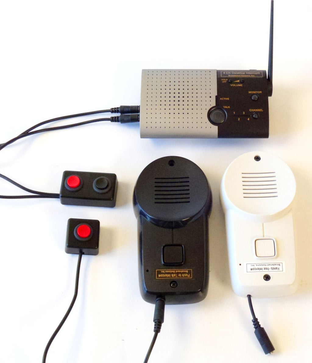 3 Location Hands-free Switch Enabled Wireless Intercom System -Client, Caregiver, & Front Door - Broadened Horizons Direct